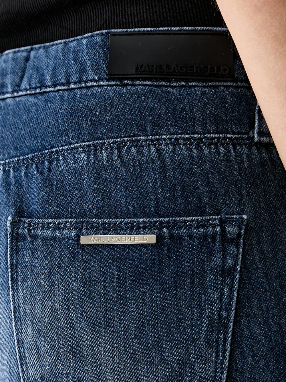 Karl Lagerfeld Jeans met wijde pijpen Blauw