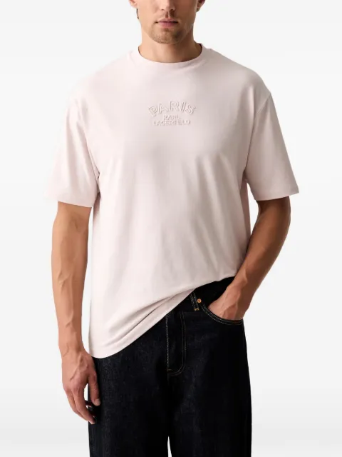 Karl Lagerfeld embossed-logo T-shirt