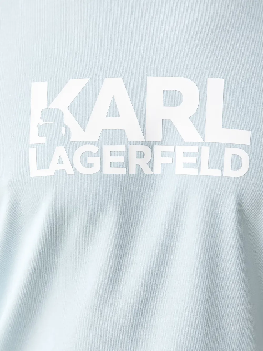 Karl Lagerfeld T-shirt met logoprint Blauw