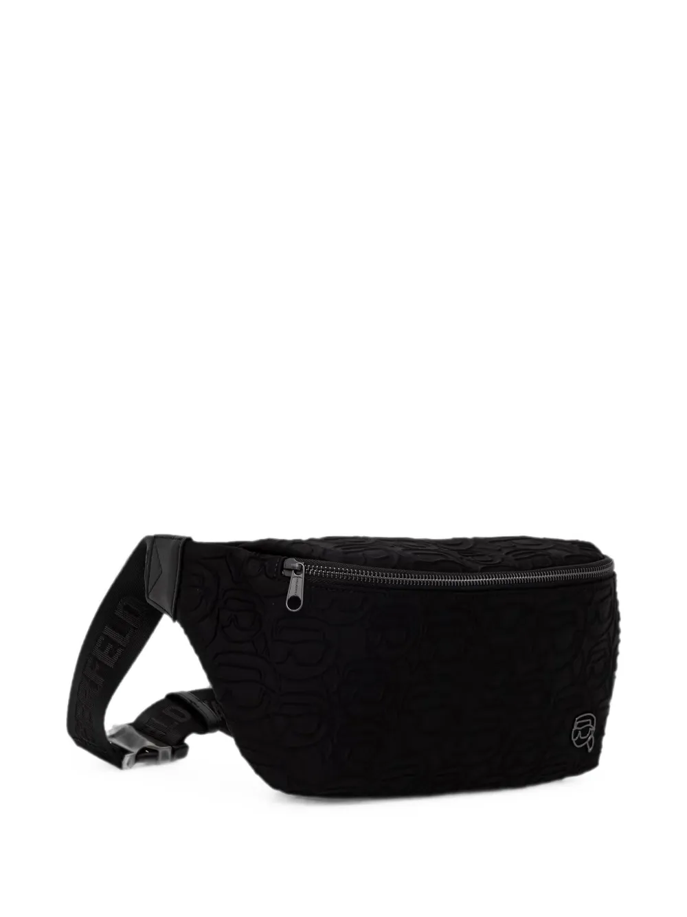 Karl Lagerfeld logo-embossed belt bag Zwart