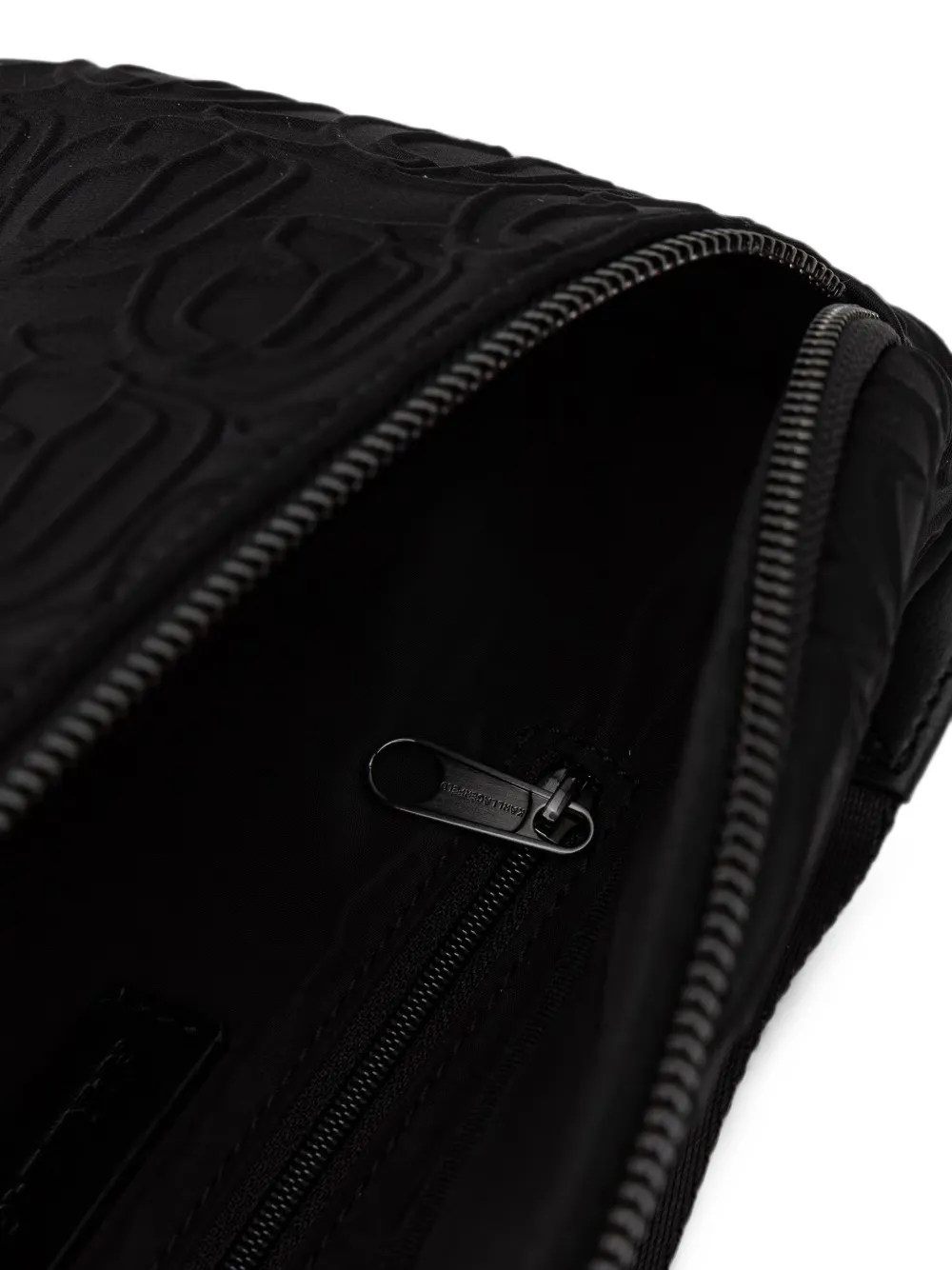 Karl Lagerfeld logo-embossed belt bag Zwart