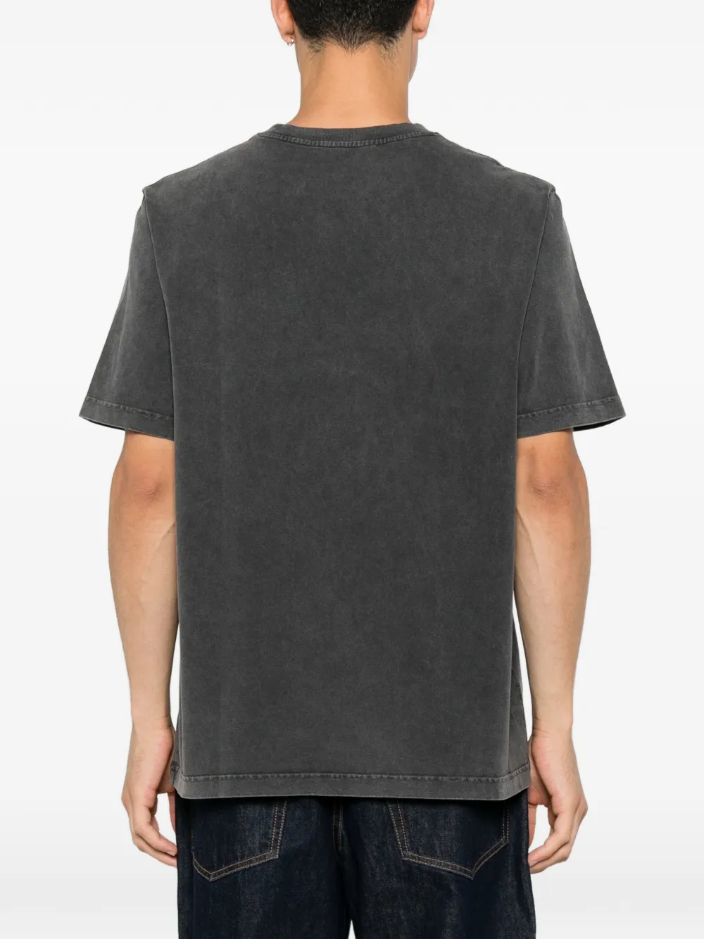 Maison Kitsuné Fox Head T-shirt met vervaagd effect Grijs