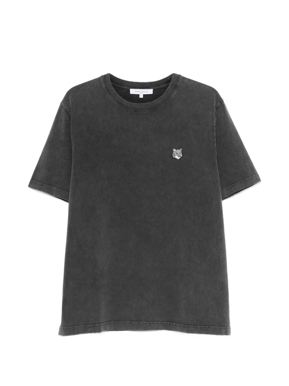 Maison Kitsuné faded-effect Fox Head T-shirt - Grigio