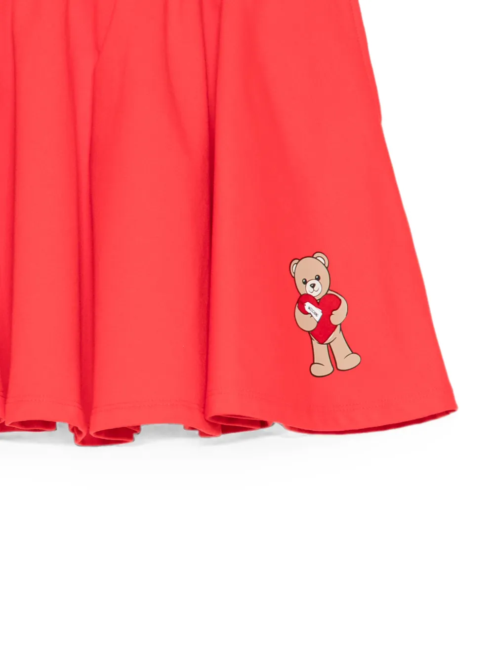 Moschino Kids Rok met teddybeerprint Rood