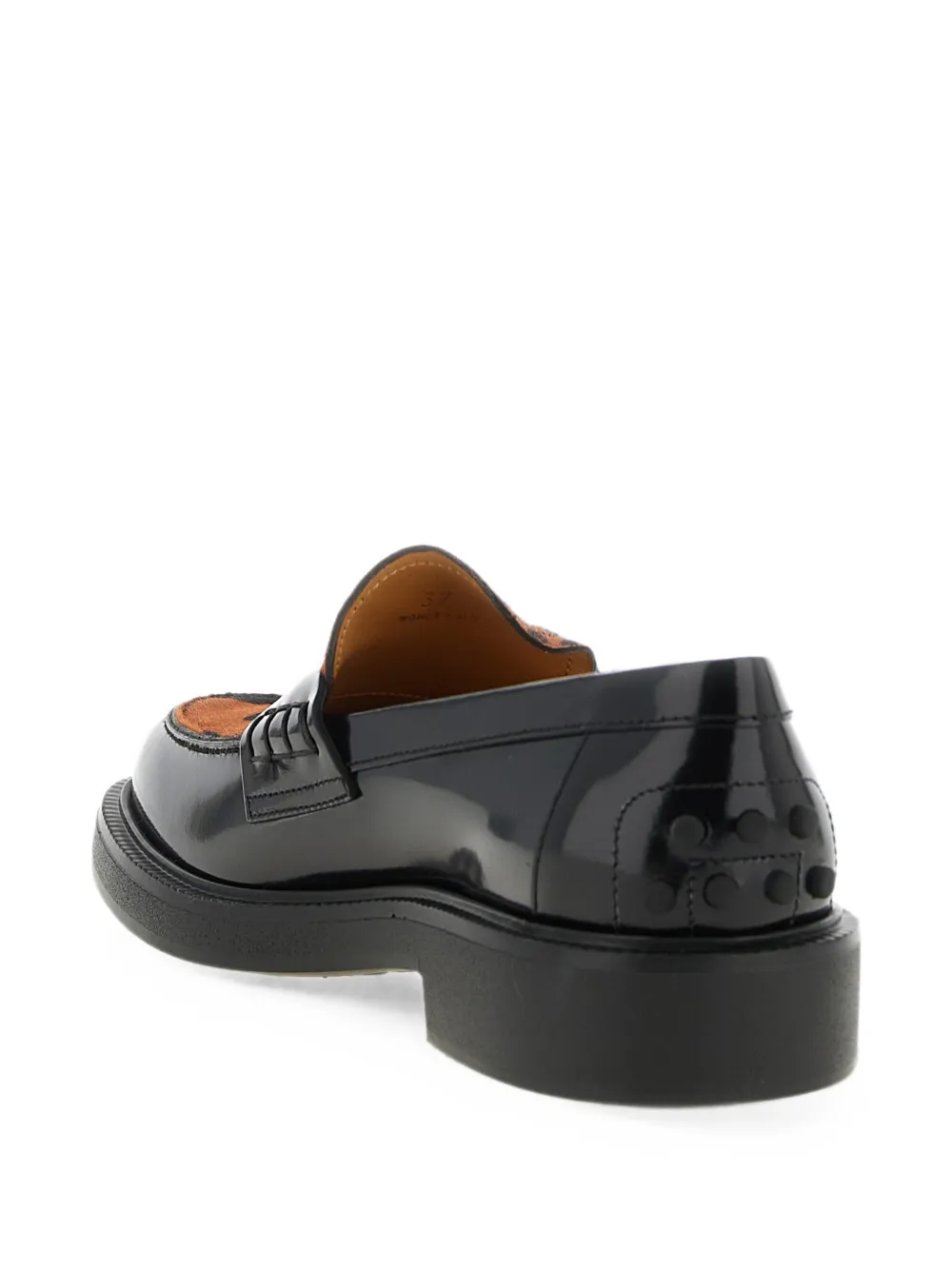 Tod's animal-print Gommini loafers Zwart