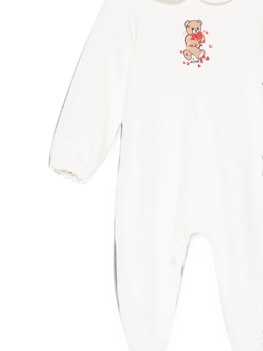 Moschino Kids Twee rompersets met Teddy Bear-print Wit