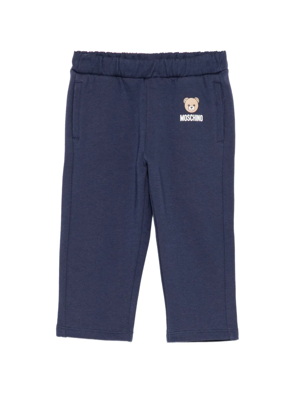 Moschino Kids Teddy Bear-print track pants - Blu