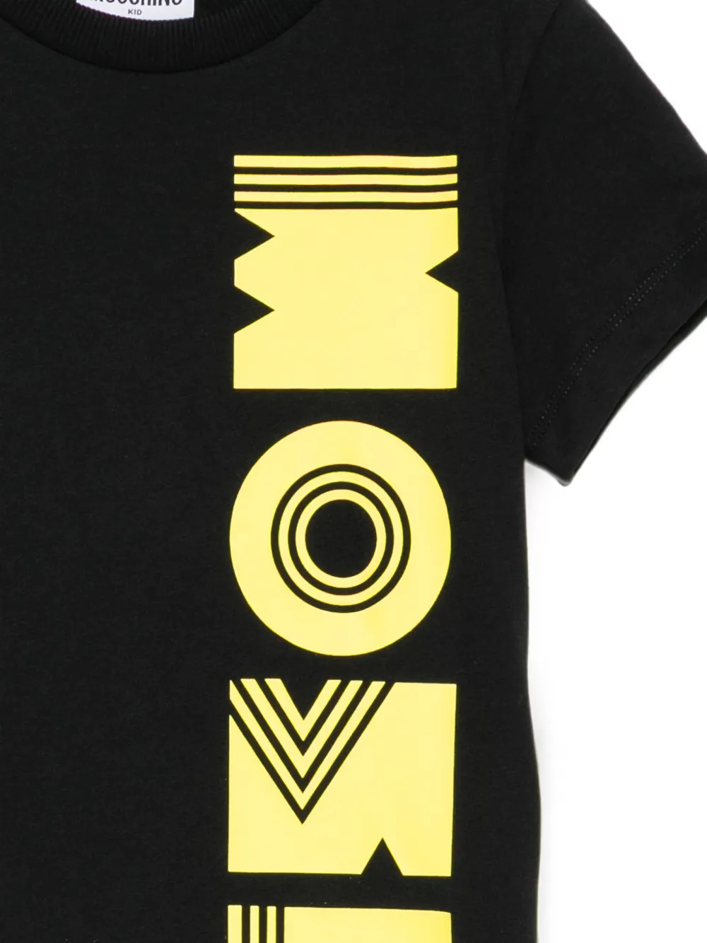 Moschino Kids T-shirt met logoprint Zwart
