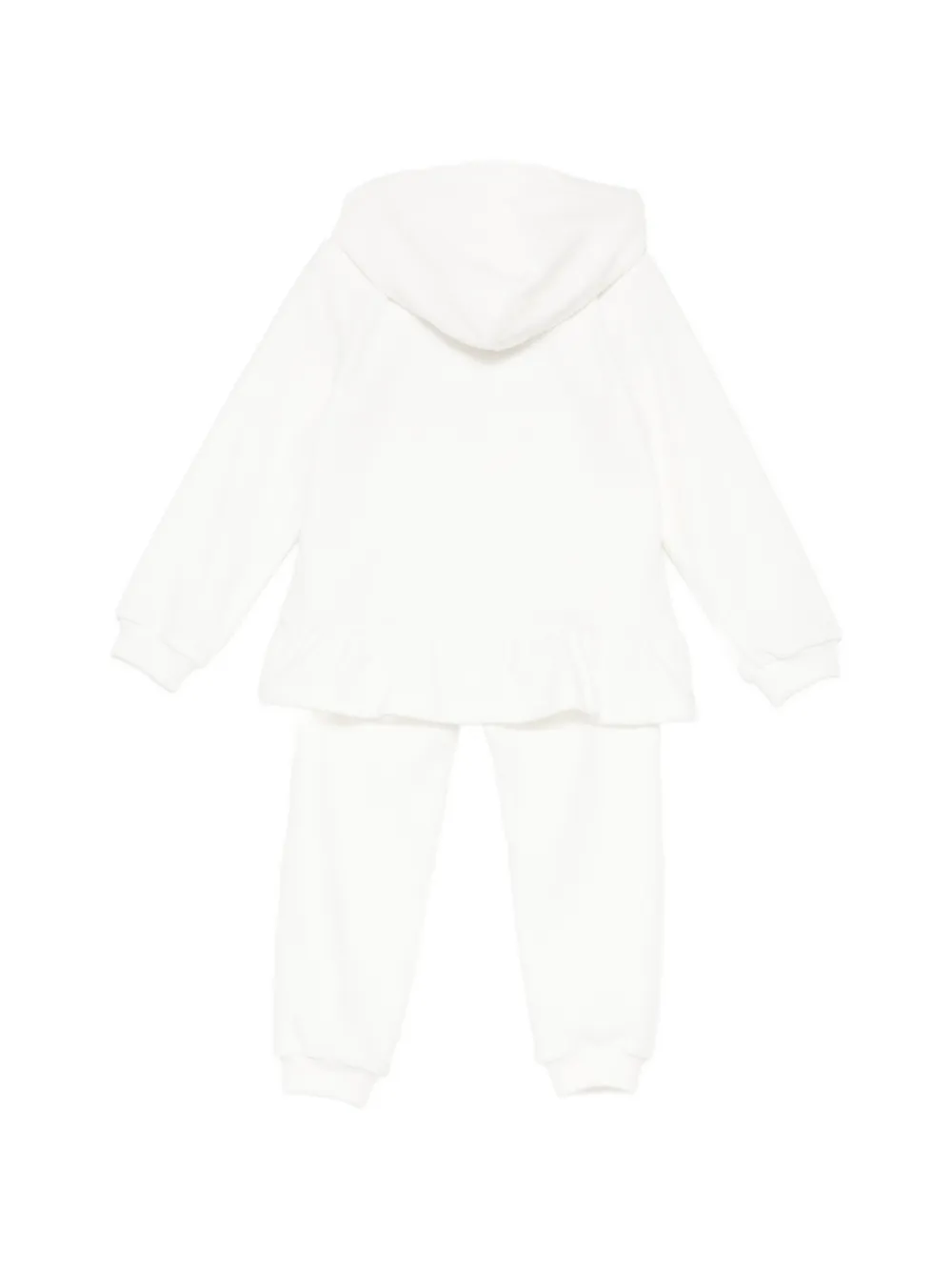 Moschino Kids logo-patch tracksuit Wit