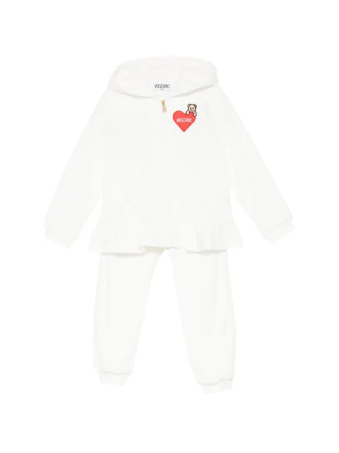 Moschino Kids logo-patch tracksuit