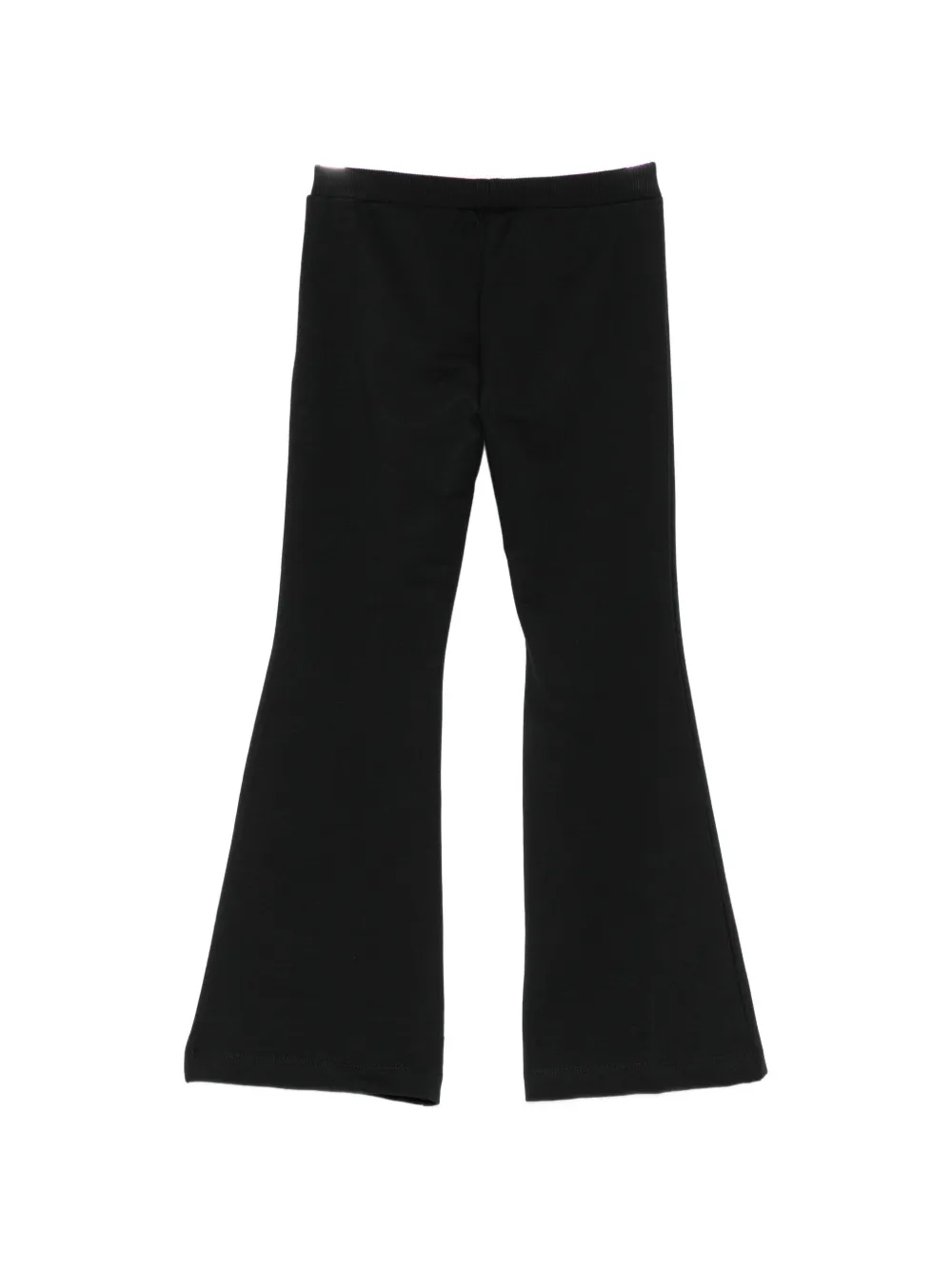 Moschino Kids Teddy Bear-print flared trousers Zwart