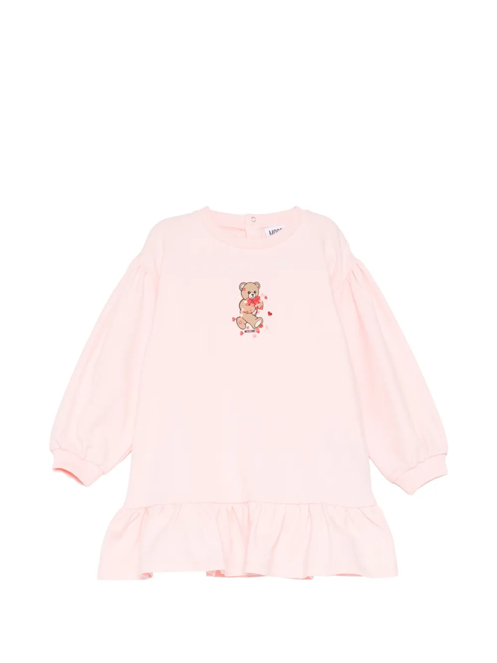 Moschino Kids Teddy Bear-print dress Roze
