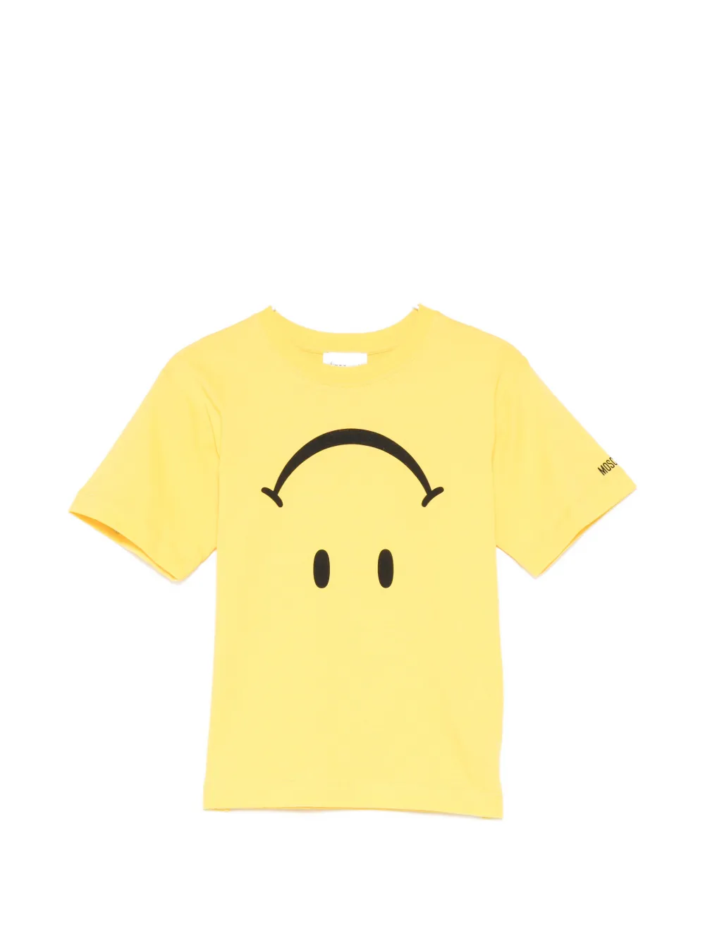 Moschino Kids smiley-print T-shirt - Giallo