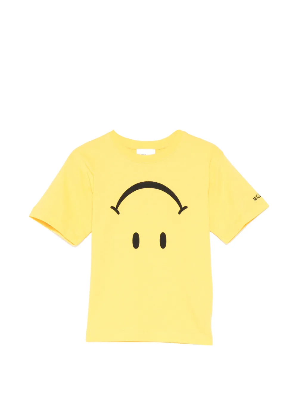 Moschino Kids smiley-print T-shirt - Giallo