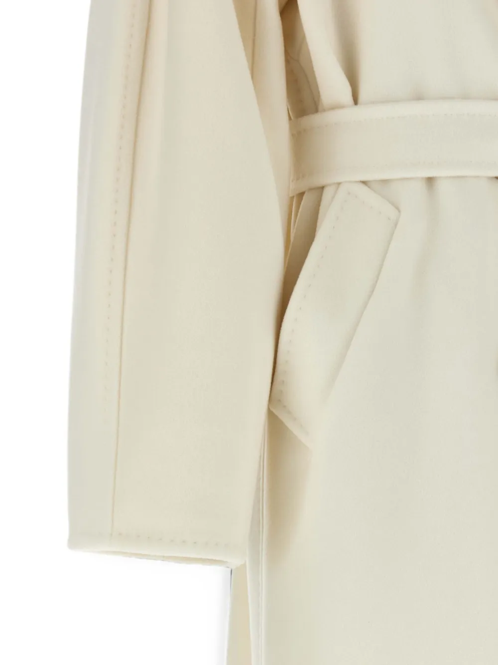 Max Mara Madame 101801 Icon jas met dubbele rij knopen Beige