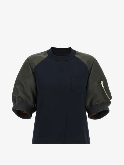sacai raglan-sleeve T-shirt
