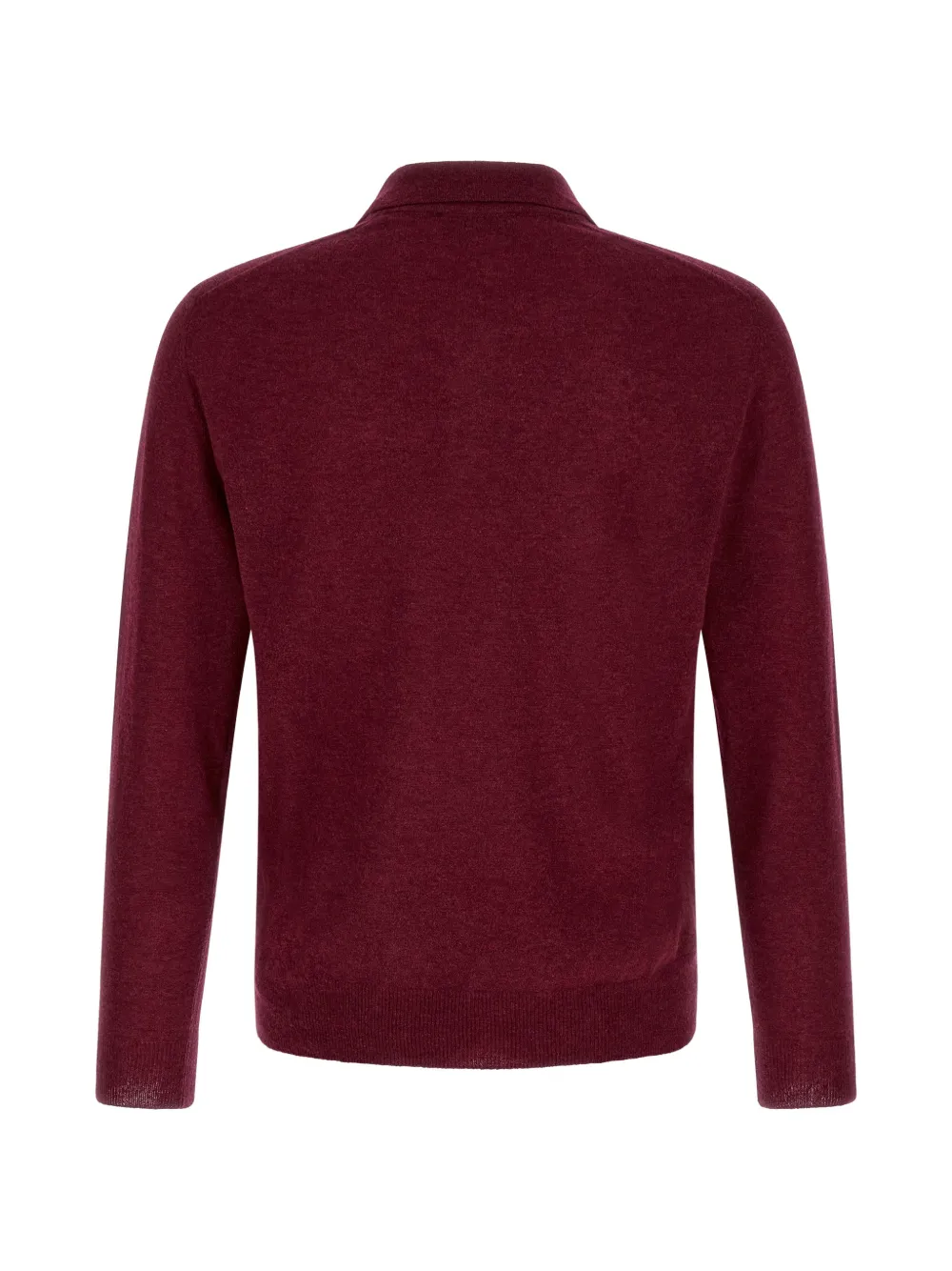 Zanone Poloshirt met lange mouwen Rood