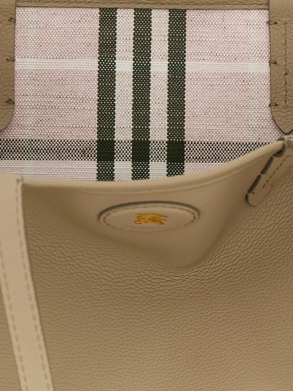 Burberry Bloomsbury Reversible Leather Tote Bag in Neutrals, view 4