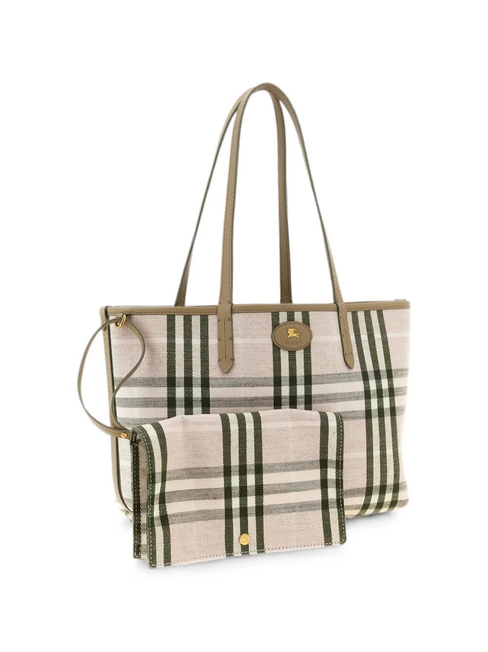 Burberry Bloomsbury Reversible Leather Tote Bag in Neutrals, view 2