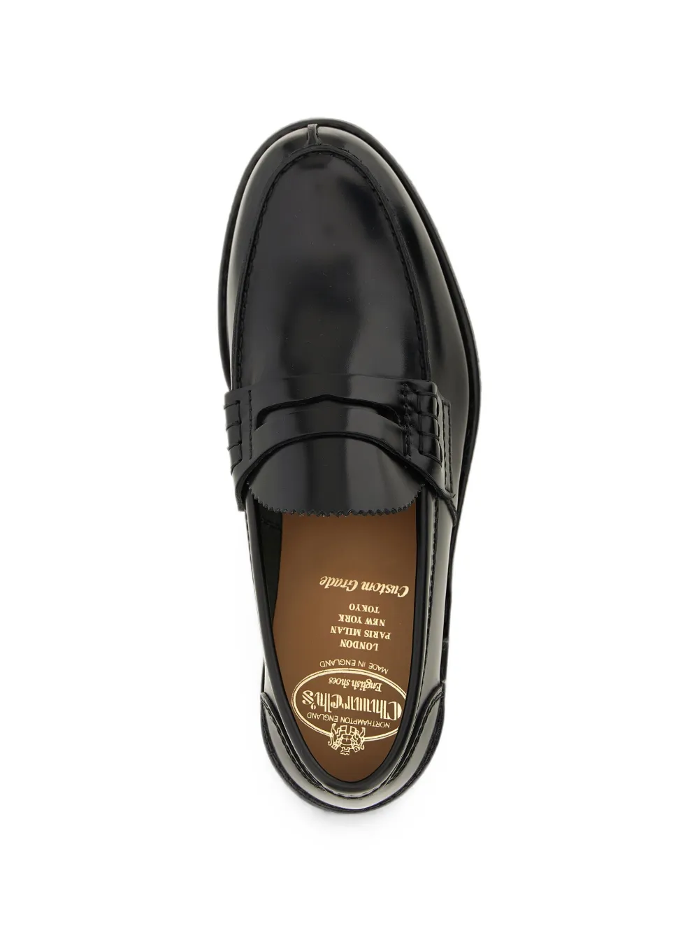 Church's Pembrey leather penny loafers Zwart