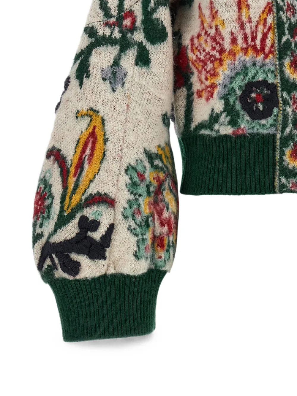 sacai Jack met bloemen jacquard Beige