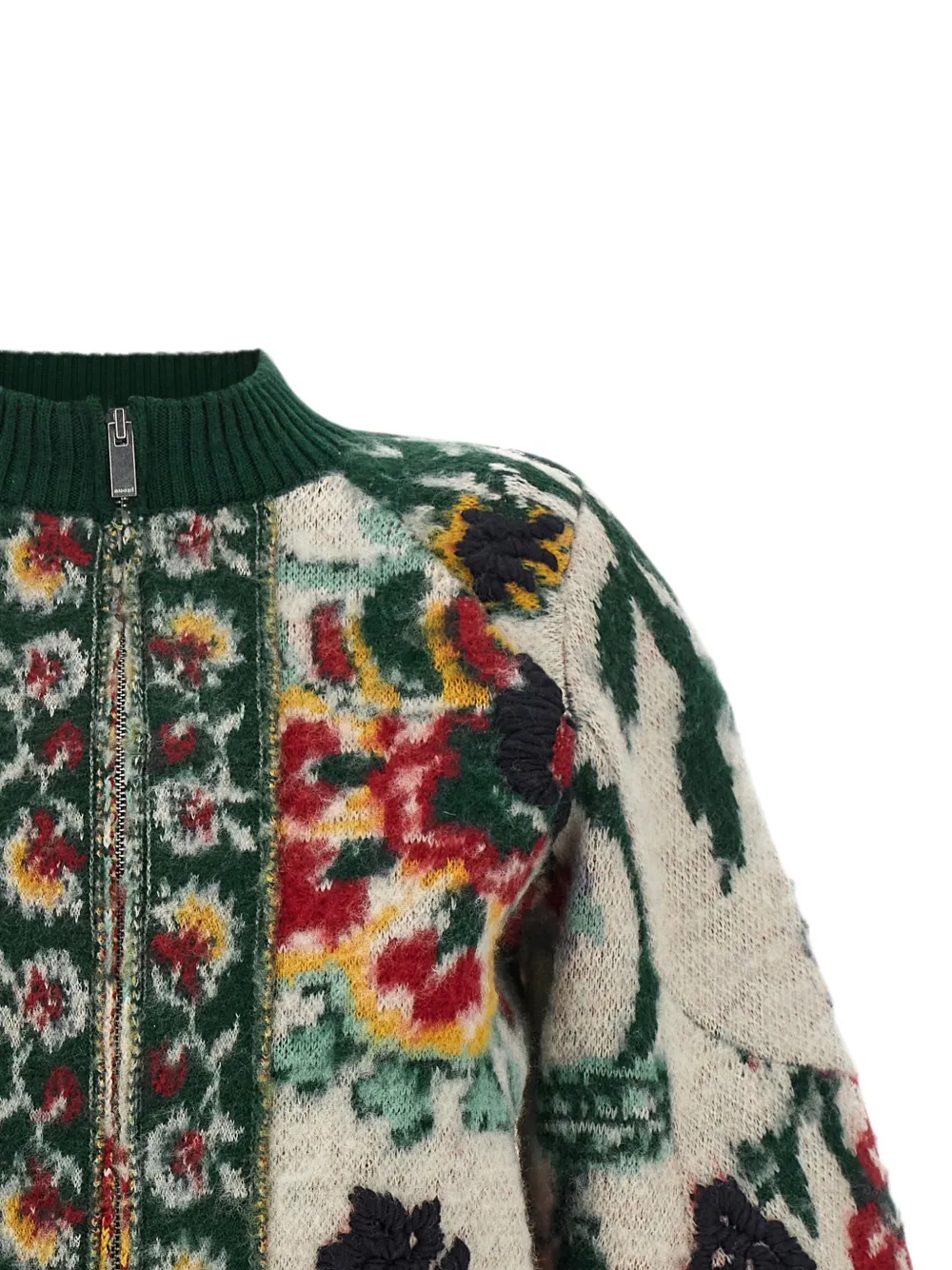 sacai Jack met bloemen jacquard Beige