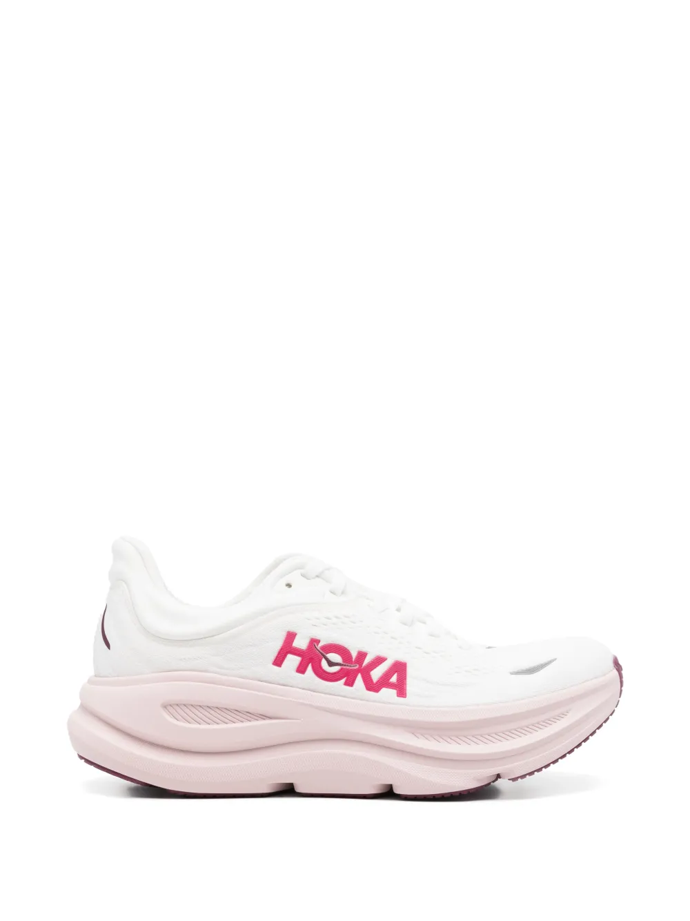 HOKA Bondi 9 lace-up sneakers - Weiß