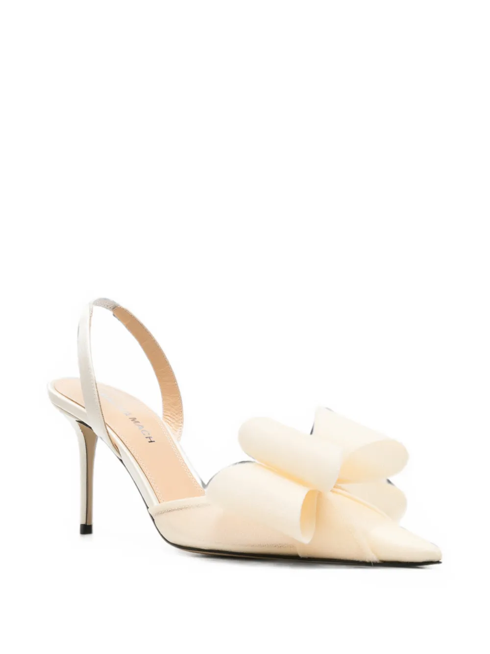 MACH & MACH bow-detail slingback pumps Beige