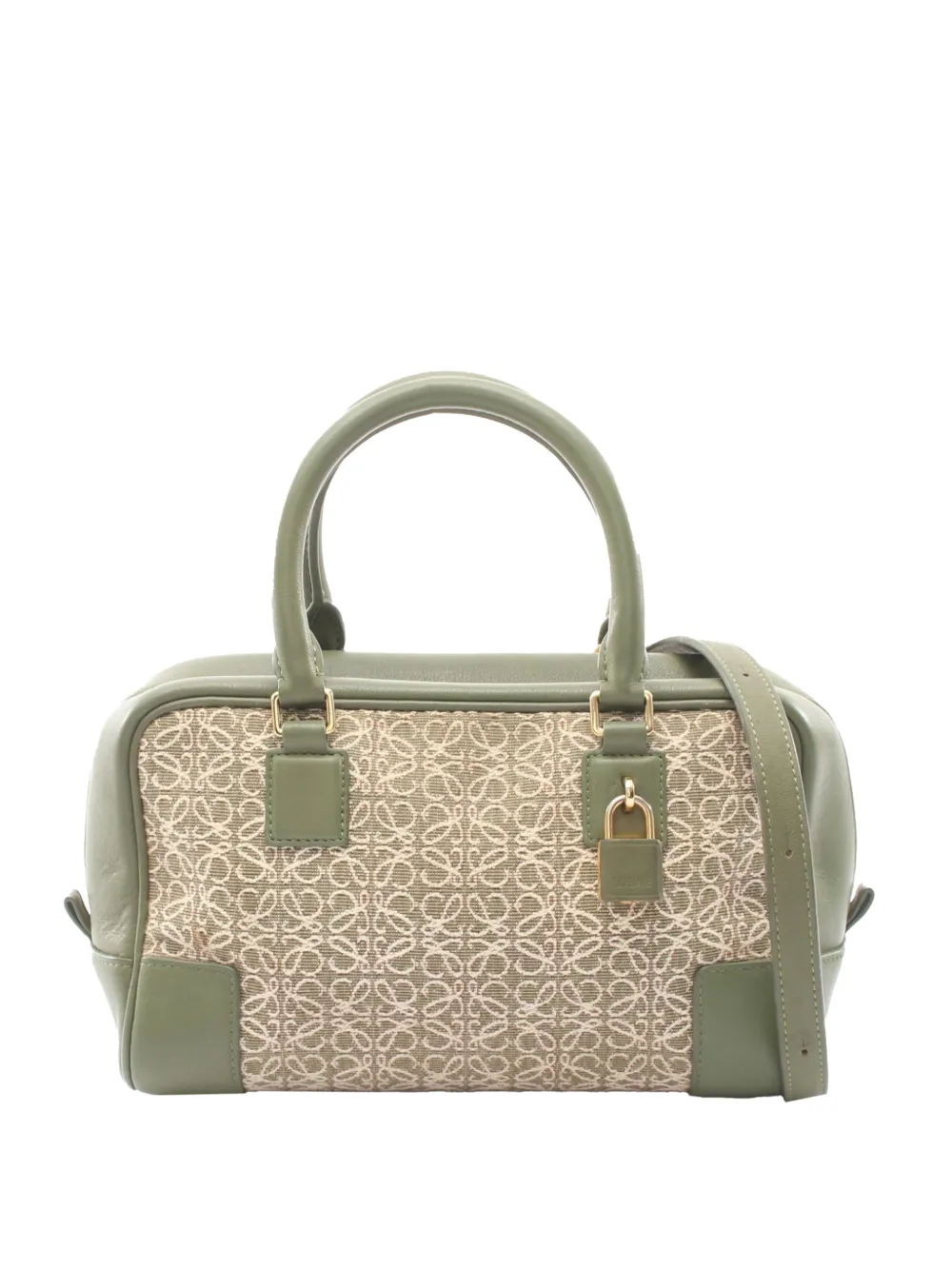 Loewe Pre-Owned 2010-2026 Anagram Amazona 23 satchel - Grün