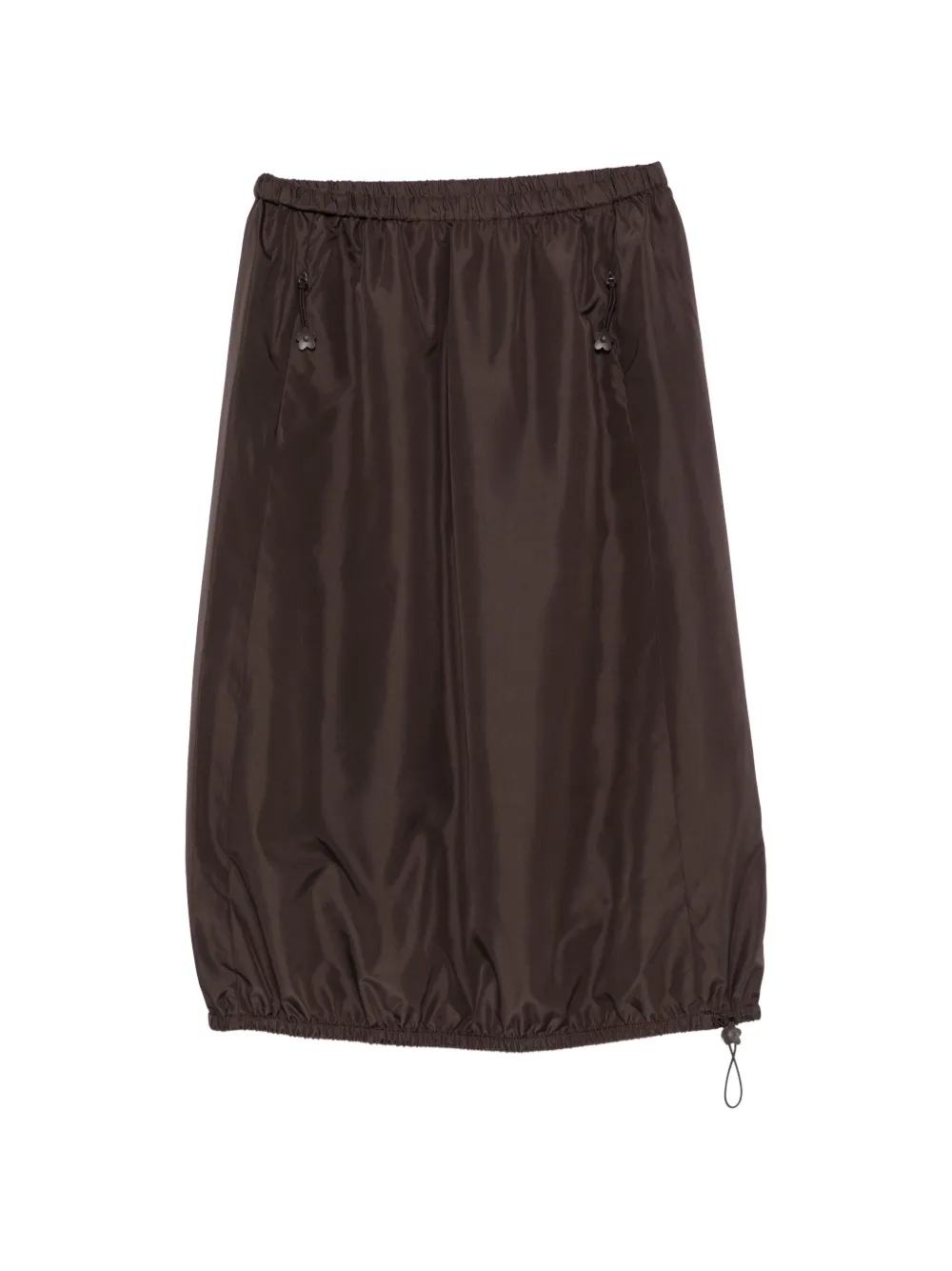 Cecilie Bahnsen drawstring-hem balloon midi skirt - Braun