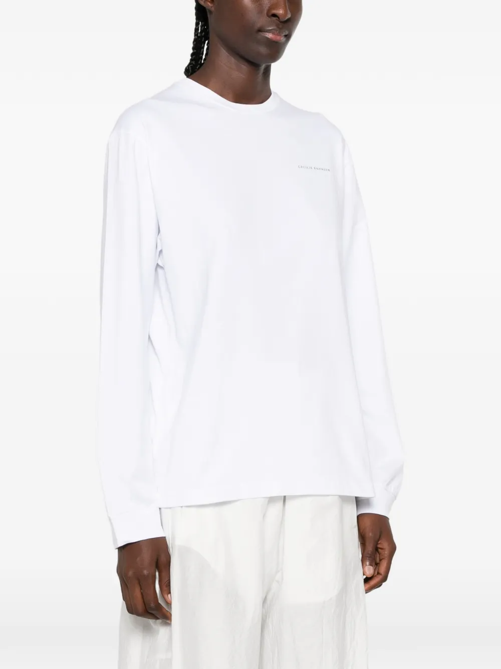 Cecilie Bahnsen Lily T-shirt met logo-print Wit