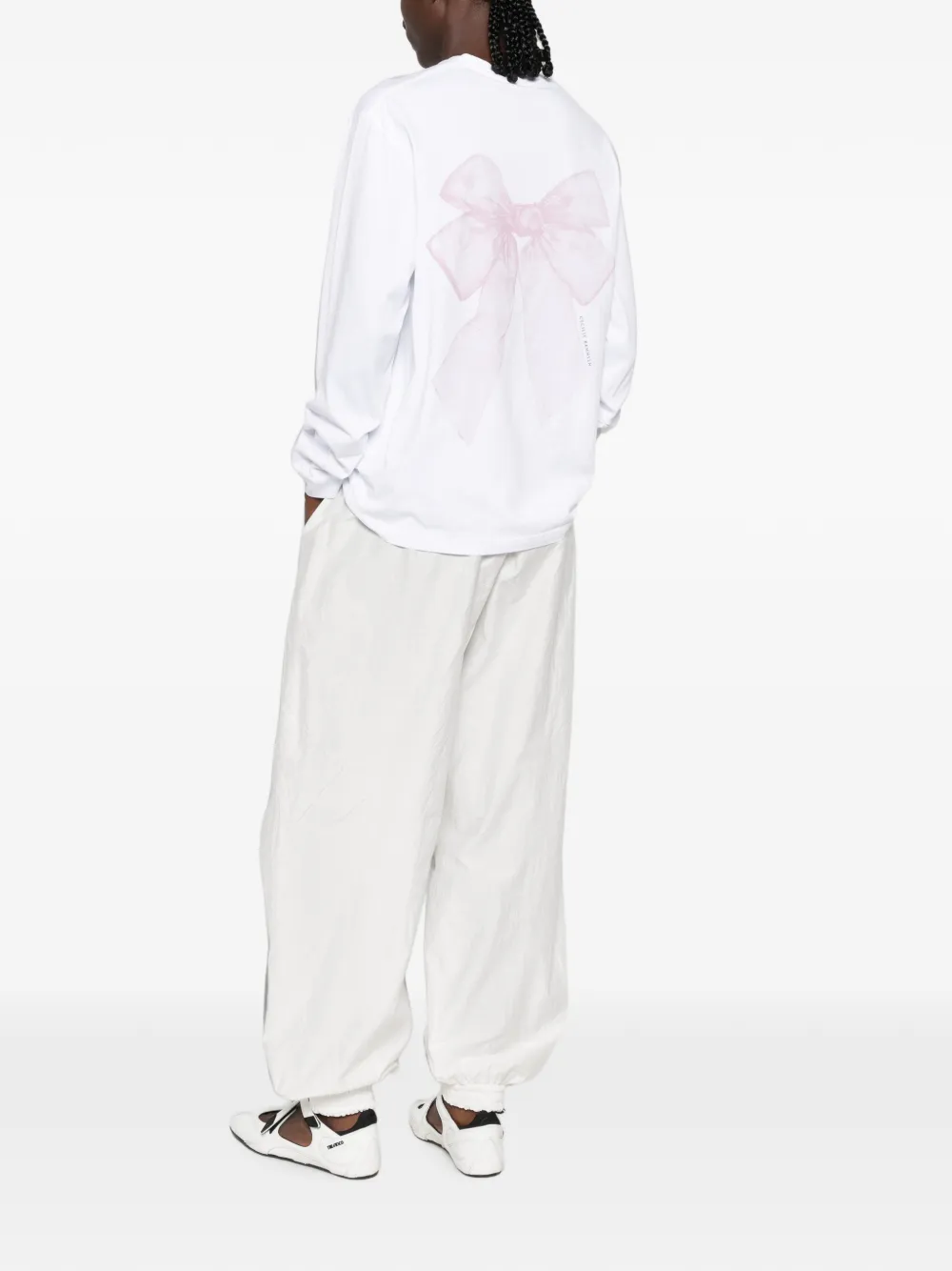 Cecilie Bahnsen Lily T-shirt met logo-print Wit