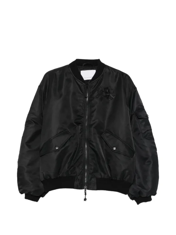 Cecilie Bahnsen Bow-detail Ruched Jacket in Black