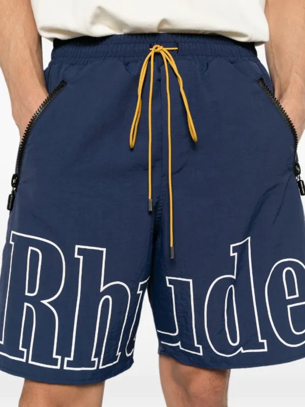 RHUDE RH Logo Shorts | Blue | FARFETCH