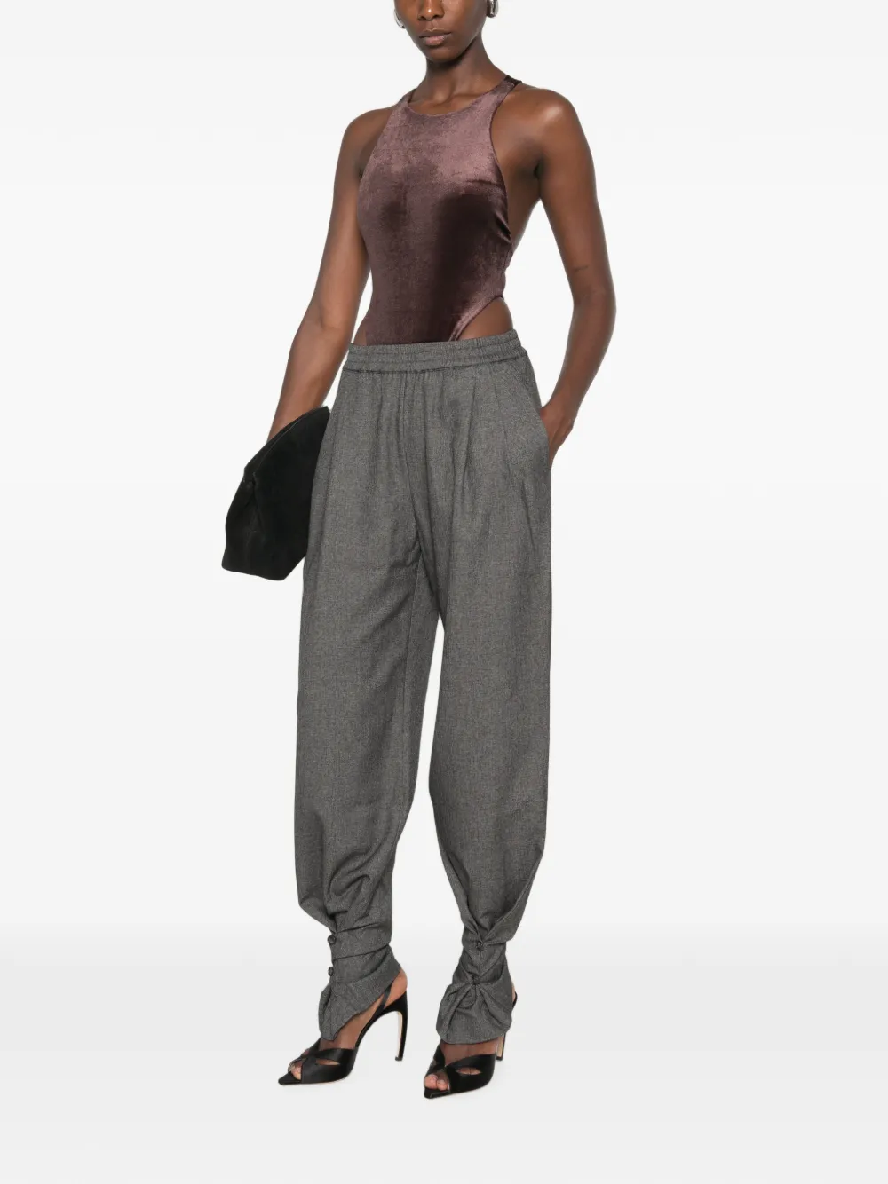 THE ANDAMANE Fonda body met halternek Bruin