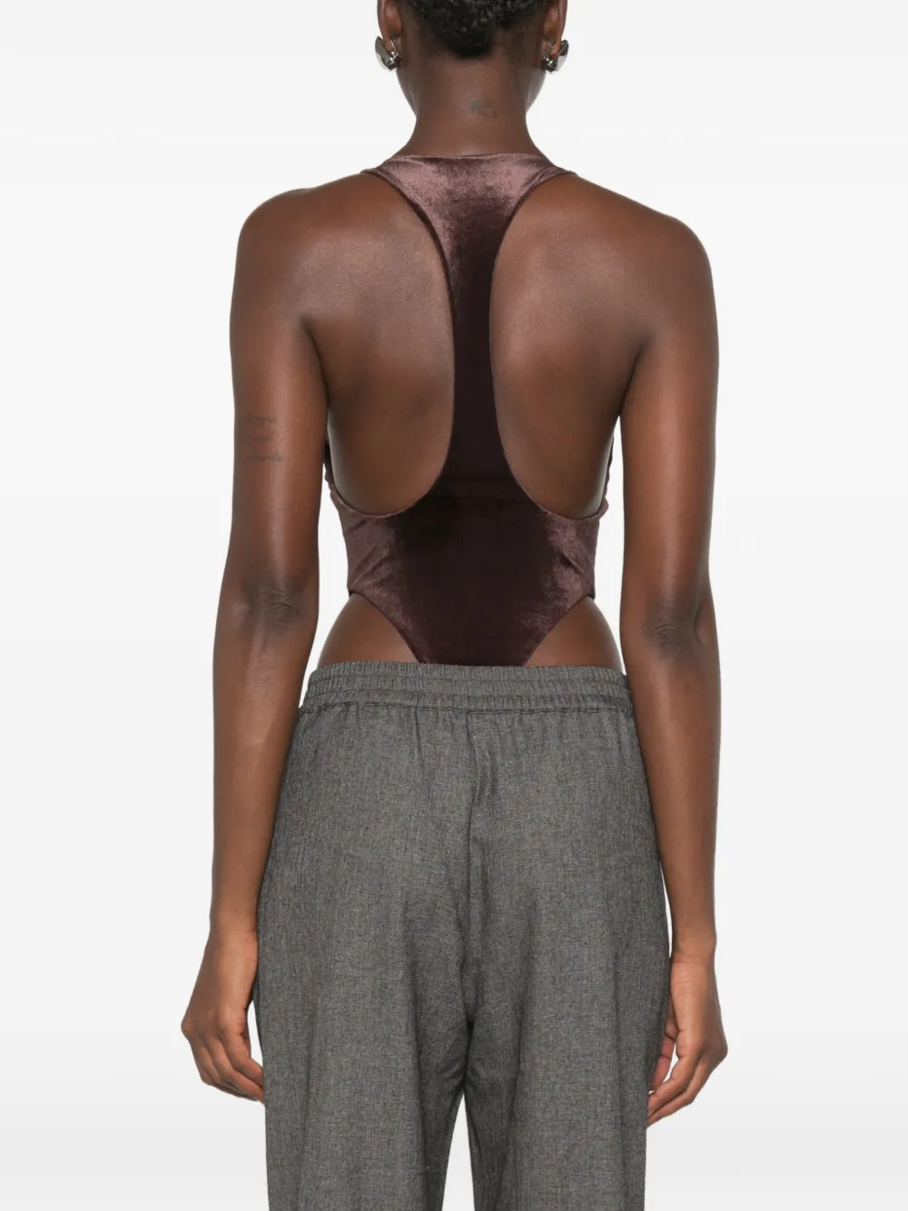 THE ANDAMANE Fonda body met halternek Bruin