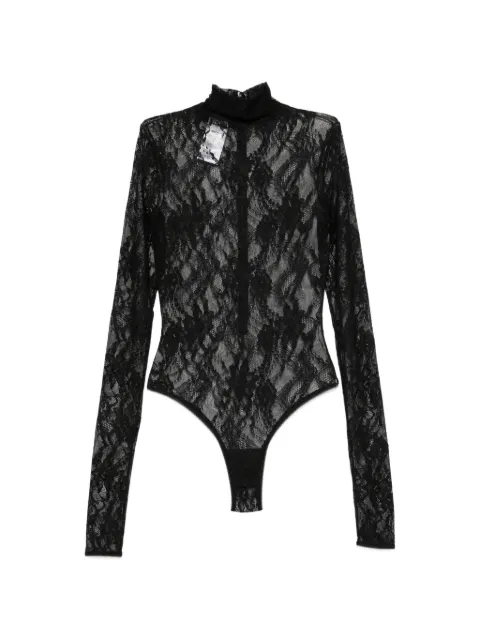 THE ANDAMANE Ziggy lace-patterned high-neck bodysuit