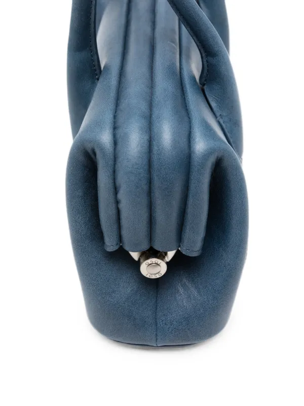 Osio様 Osoi Mini Boat Wide Leather Shoulder Bag | Blue | FARFETCH CA