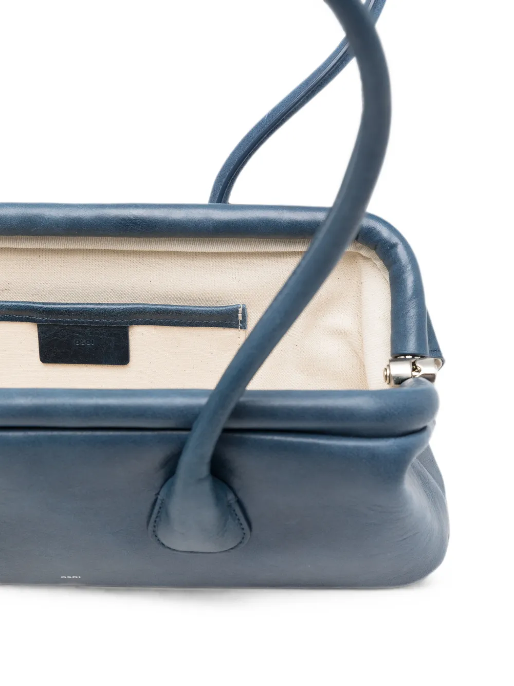 Osio様 Osoi Mini Boat Wide Leather Shoulder Bag | Blue | FARFETCH CA