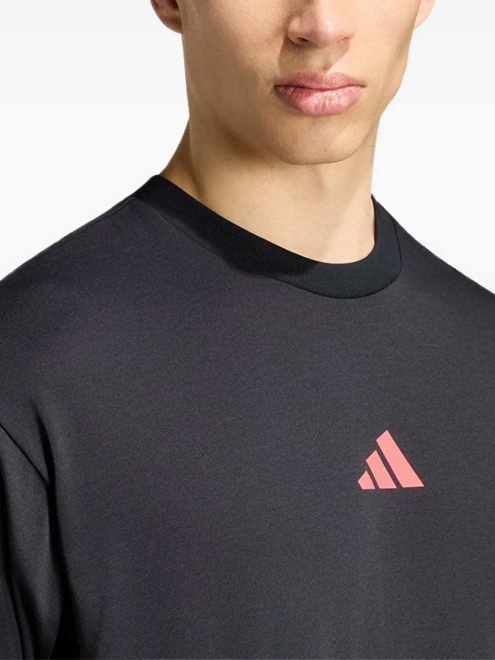 adidas Running State of Mind graphic-print T-shirt Zwart