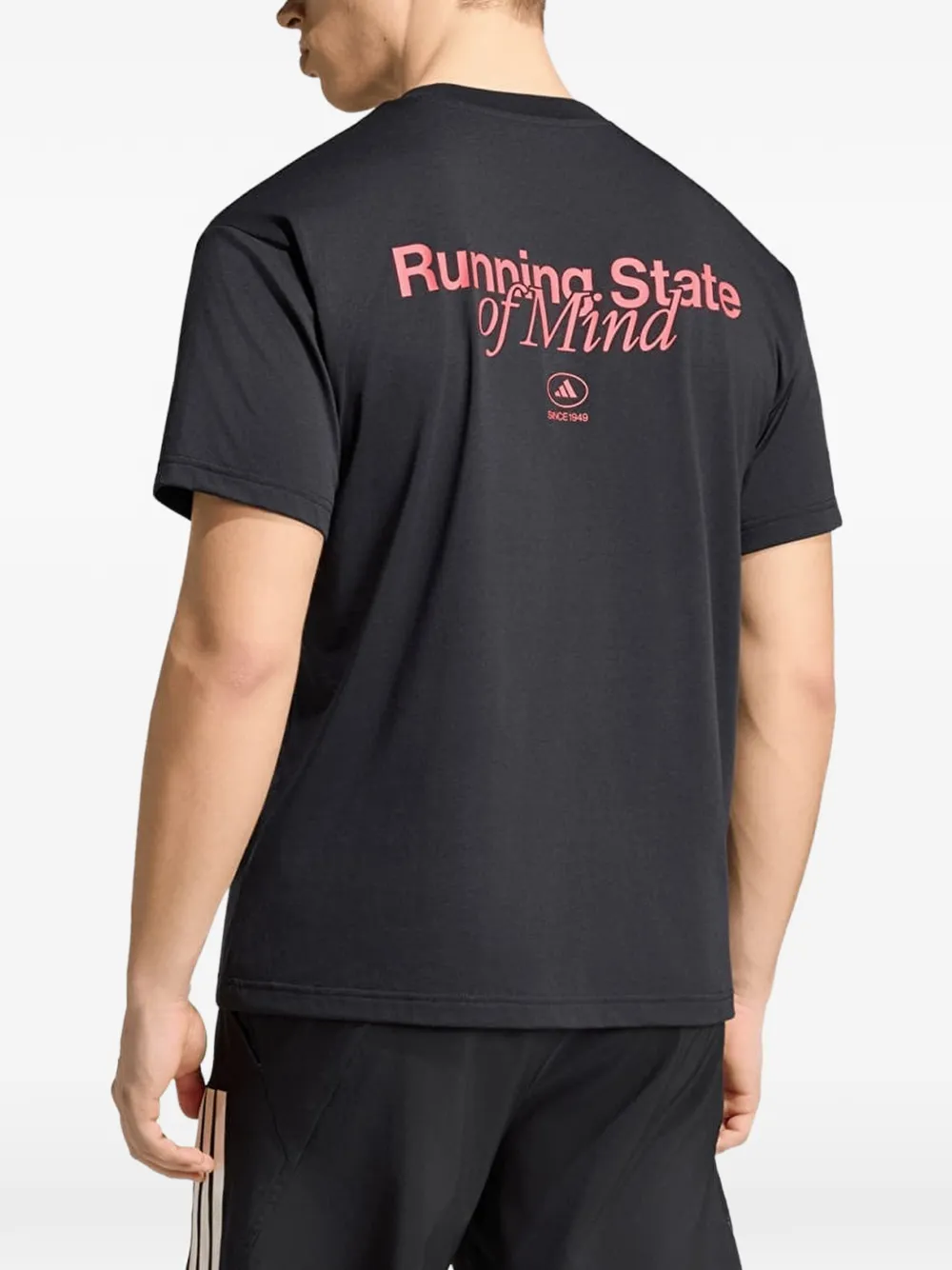 adidas Running State of Mind graphic-print T-shirt Zwart