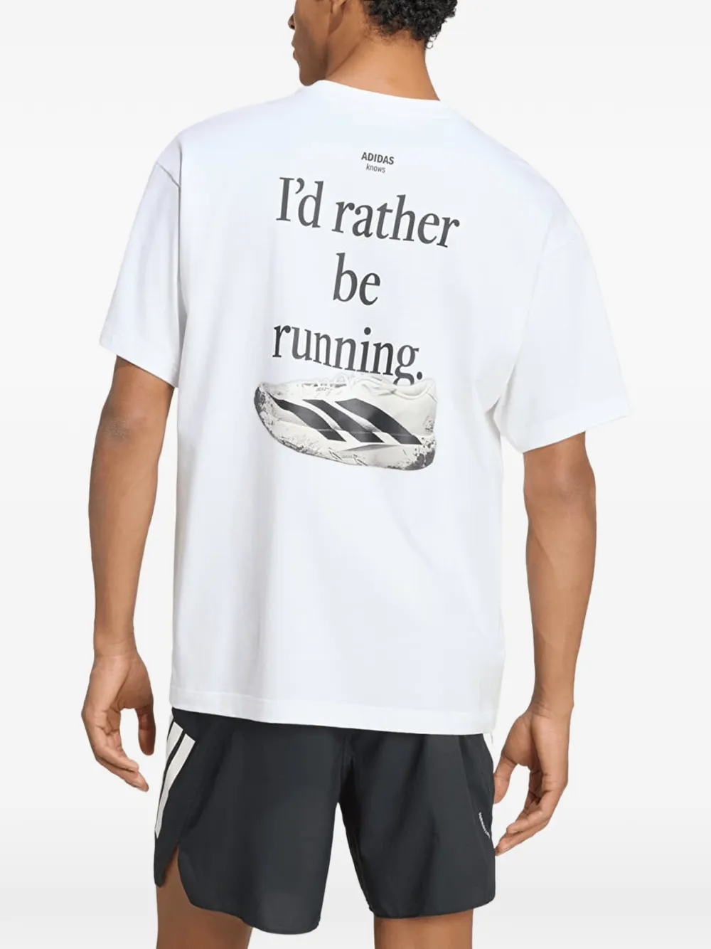 adidas Category graphic-print T-shirt Wit