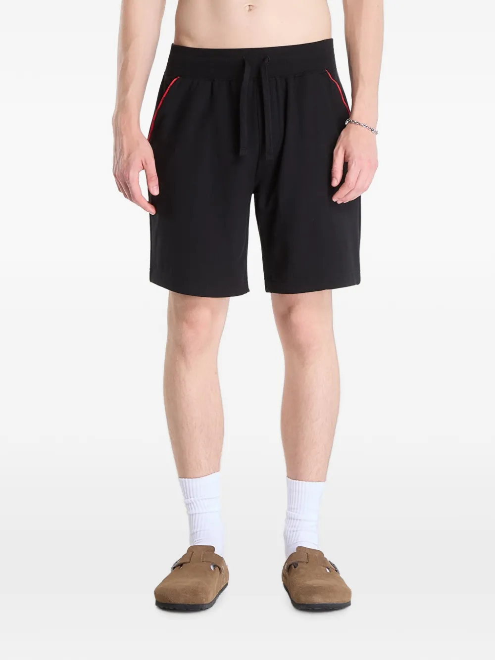 HUGO Noah drawstring-waist shorts - Nero