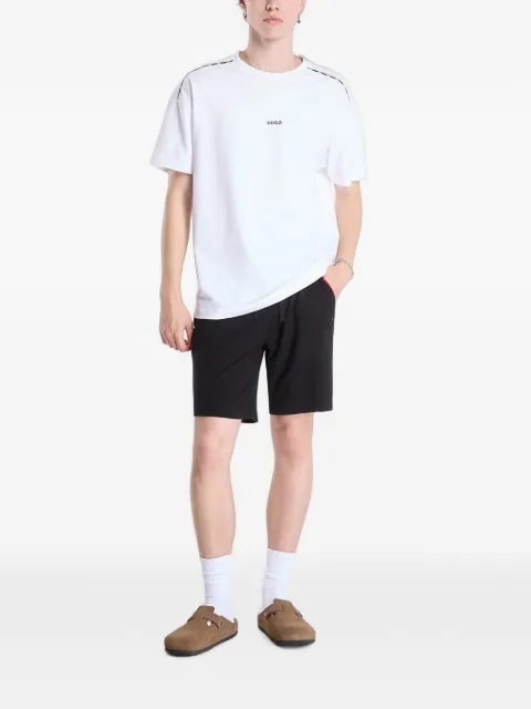HUGO Noah logo-print tape-detail T-shirt