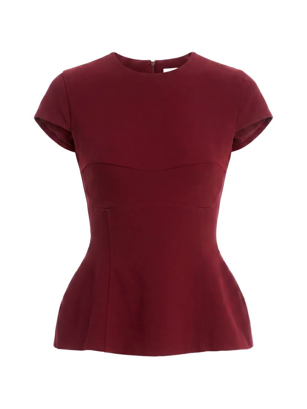 AXEL 113 Icon peplum-hem top - Rosso
