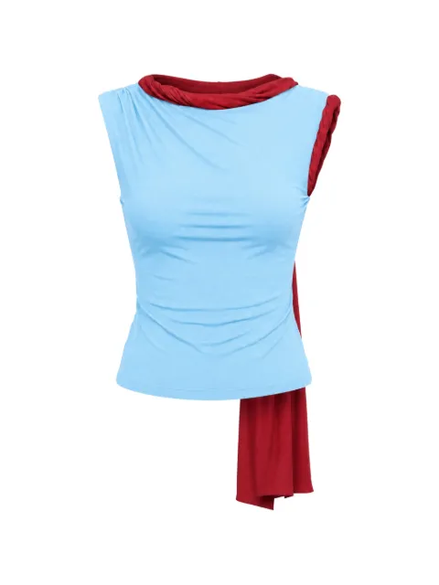 AXEL 113 twisted-detail draped top