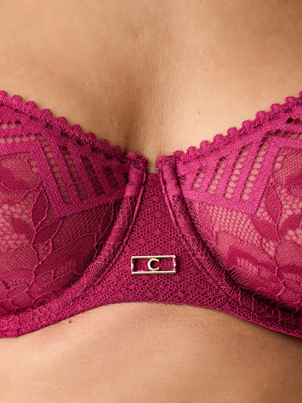 Chantelle Bh met kant en beugel Roze