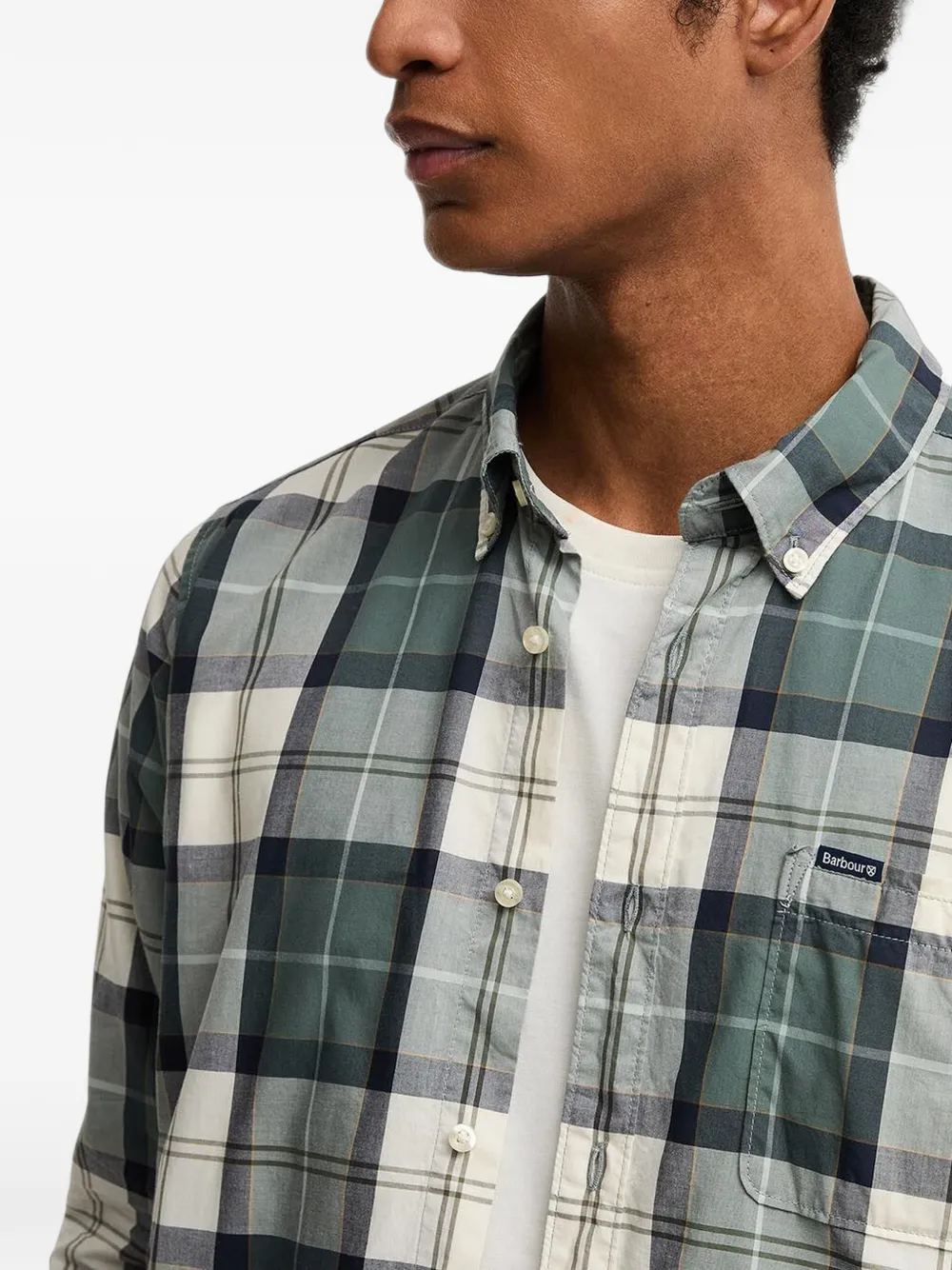 Barbour Rawley geruit overhemd met lange mouwen Groen