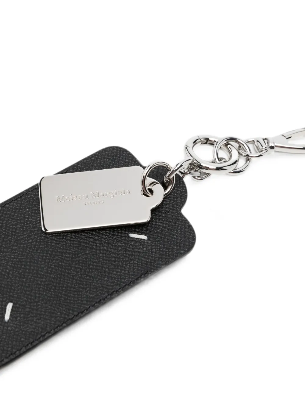 Maison Margiela Leren sleutelhanger Zwart