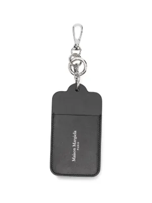 Maison Margiela Four Stitches Tag Keyring | Black | FARFETCH